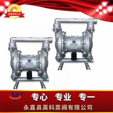 QBK鋁合金氣動(dòng)隔膜泵旁邊出口
